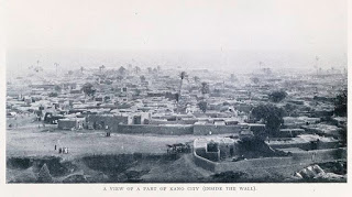 Aerial view of Kano City, 1911.