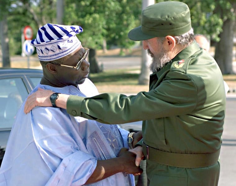 Olusegun Obasanjo and Fidel Castro