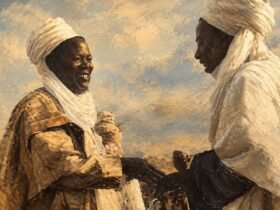 Ahmadu Bello greets Emir Sanusi