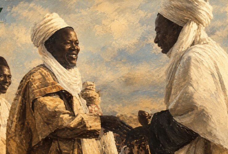 Ahmadu Bello greets Emir Sanusi