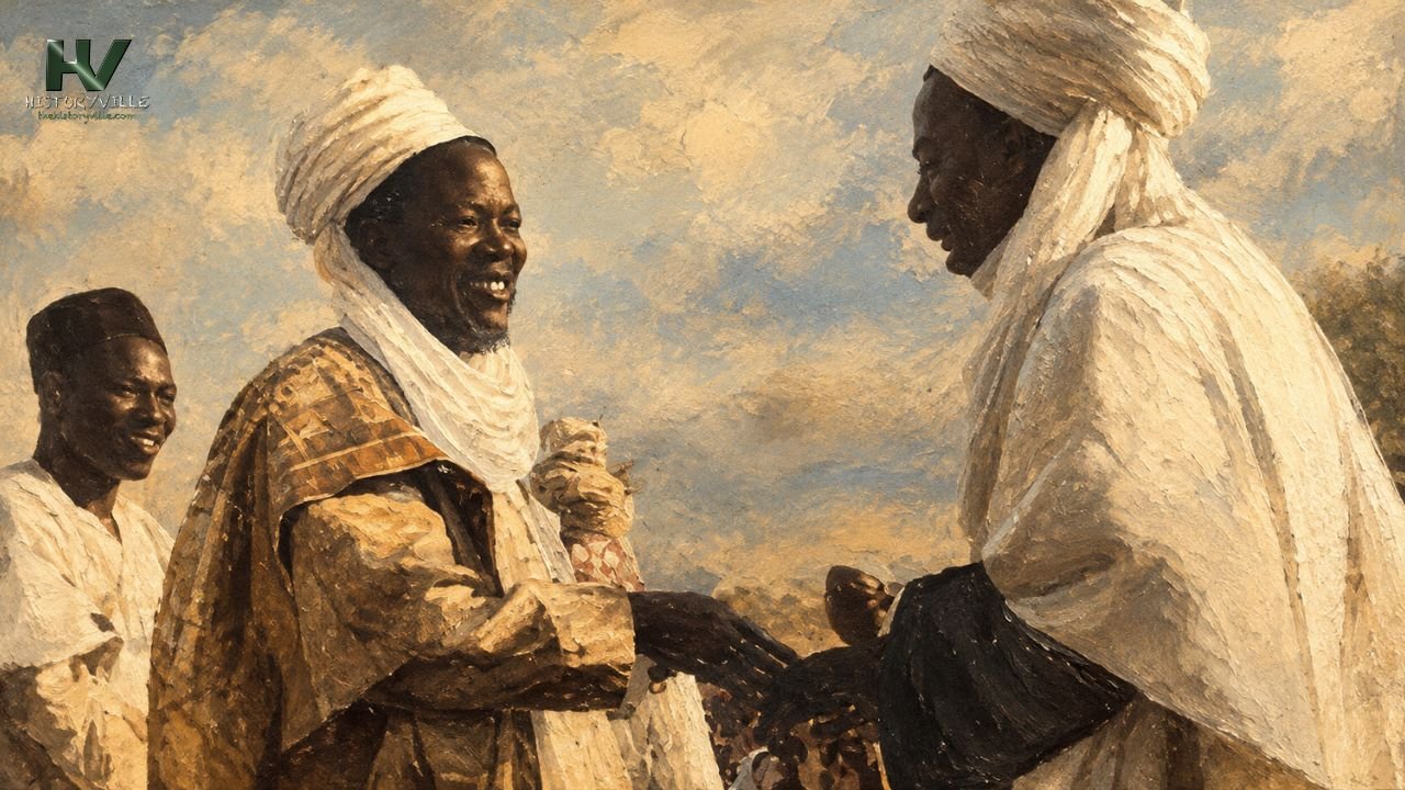 Ahmadu Bello greets Emir Sanusi